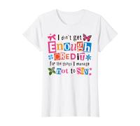 Citation Humoristique sur l'Appréciation des Efforts T-Shirt Graphique avec Valeur
