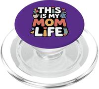 Citation Humoristique « This is My Mom Life » PopSockets PopGrip pour MagSafe