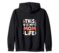 Citation Humoristique « This is My Mom Life » Sweat à Capuche
