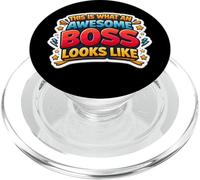 Citation Humoristique « This is What an Awesome Boss Looks Like » PopSockets PopGrip pour MagSafe
