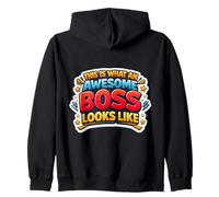 Citation Humoristique « This is What an Awesome Boss Looks Like » Sweat à Capuche