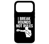 Citation I Break Rounds Not Rules Boxing Mindset Coque pour iPhone 17 Pro Max