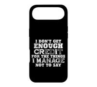 Citation « I Don't Get Credit for Unsaid Things » Coque pour iPhone Air