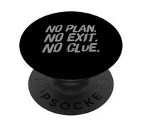 Citation I Hate War Say No to War No Plan No Exit No Clue PopSockets PopGrip Adhésif