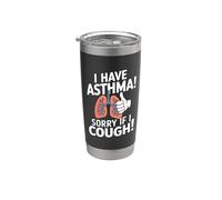 Citation « I Have Asthma » - Sensibilisation à l'asthme Gobelet isotherme en acier inoxydable double paroi
