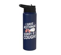 Citation « I Have Asthma » - Sensibilisation à l'asthme Stainless Steel Insulated Water Bottle