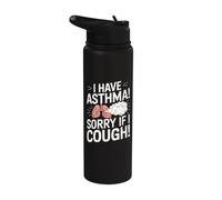 Citation « I Have Asthma » - Sensibilisation à l'asthme Stainless Steel Insulated Water Bottle
