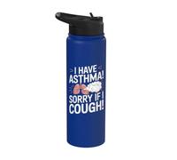 Citation « I Have Asthma » - Sensibilisation à l'asthme Stainless Steel Insulated Water Bottle