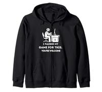 Citation « I Paused My Game for This Funny Gamer » Sweat à Capuche