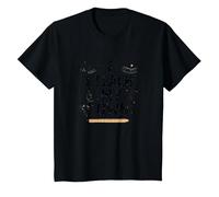 Citation « I Teach My Own Homeschool Mom Education Pride » T-Shirt, Enfant, Noir, 12 Ans