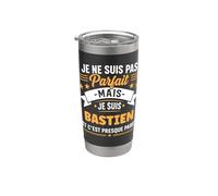 Citation Idée bastien rigolo Prénom Humour je suis bastien Gobelet isotherme en acier inoxydable double paroi