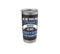 Citation Idée bastien rigolo Prénom Humour je suis bastien Gobelet isotherme en acier inoxydable double paroi