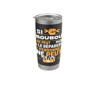 Citation Idée boubou rigolo Prénom Humour bricolage boubou Gobelet isotherme en acier inoxydable double paroi