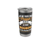 Citation Idée boubou rigolo Prénom Humour je suis boubou Gobelet isotherme en acier inoxydable double paroi