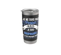 Citation Idée raphael rigolo Prénom Humour je suis raphael Gobelet isotherme en acier inoxydable double paroi