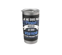 Citation Idée victor rigolo Prénom Humour je suis victor Gobelet isotherme en acier inoxydable double paroi