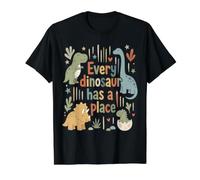 Citation Inclusive de Dinosaures Mignons pour Enfants avec des Dinosaures amicaux T-Shirt Graphique avec Valeur