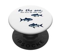 Citation inspirante Be The One That Turns The Other Way PopSockets PopGrip Adhésif