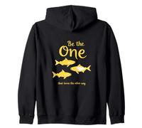 Citation inspirante Be The One That Turns The Other Way Sweat à Capuche