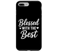 Citation inspirante Blessed with The Best Christian Faith Coque pour iPhone 7 Plus/8 Plus
