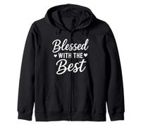 Citation inspirante Blessed with The Best Christian Faith Sweat à Capuche