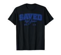 Citation inspirante chrétienne Saved by Grace Ephesians 2:8 T-Shirt