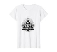 Citation inspirante de culte d'amour pour Servir la Foi chrétienne T-Shirt Graphique avec Valeur