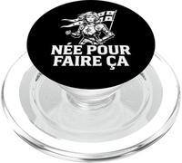 Citation inspirante de Jeanne d'arc Born to Do This en français PopSockets PopGrip pour MagSafe