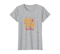 Citation inspirante de positivité « Choose Joy Over Everything » T-Shirt, Femme, Gris Chiné, 3XL