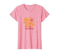 Citation inspirante de positivité « Choose Joy Over Everything » T-Shirt, Femme, Rose, 3XL