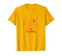 Citation inspirante de positivité « Choose Joy Over Everything » T-Shirt, Homme, Doré Vif, 3XL