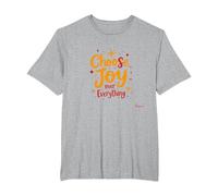 Citation inspirante de positivité « Choose Joy Over Everything » T-Shirt, Homme Grandes Tailles, Gris Chiné, 3X Tall