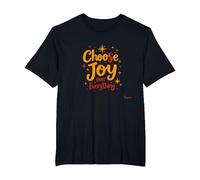 Citation inspirante de positivité « Choose Joy Over Everything » T-Shirt, Homme Grandes Tailles, Noir, 3X Tall