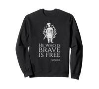 Citation inspirante de Sénèque Philosophie Romaine Antique Sweatshirt