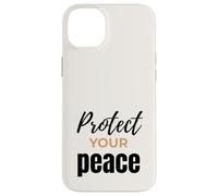 Citation inspirante de Soins personnels Protégez Votre Paix Coque pour iPhone 14 Plus