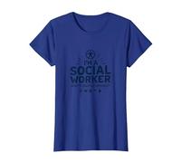 Citation inspirante de Superpower pour travailleur Social Scolaire T-Shirt, Femme, Bleu Royal, XL