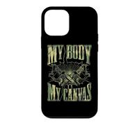 Citation inspirante de Tatouage My Body is My Canvas Coque pour iPhone 12 Mini