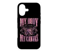 Citation inspirante de Tatouage My Body is My Canvas Coque pour iPhone 17