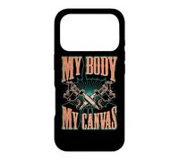 Citation inspirante de Tatouage My Body is My Canvas Coque pour iPhone 17 Pro