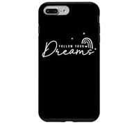 Citation inspirante d'étoiles Arc-en-Ciel Follow Your Dreams Coque pour iPhone 7 Plus/8 Plus