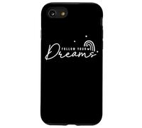 Citation inspirante d'étoiles Arc-en-Ciel Follow Your Dreams Coque pour iPhone SE (2020) / 7/8
