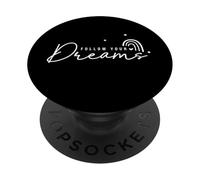 Citation inspirante d'étoiles Arc-en-Ciel Follow Your Dreams PopSockets PopGrip Adhésif