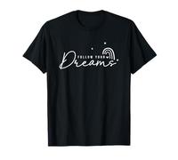 Citation inspirante d'étoiles Arc-en-Ciel Follow Your Dreams T-Shirt