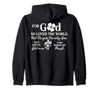 Citation Inspirante : Dieu Aime Le Monde Sweat à Capuche
