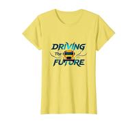 Citation inspirante du Chauffeur d'autobus Scolaire Conduisant l'avenir T-Shirt, Femme, Citron, 3XL