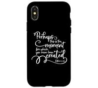 Citation inspirante du Verset de la Bible - Perhaps This is The Moment Coque pour iPhone X/XS