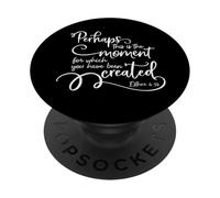 Citation inspirante du Verset de la Bible - Perhaps This is The Moment PopSockets PopGrip Adhésif