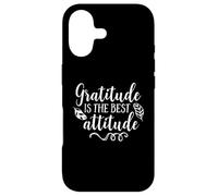 Citation inspirante Gratitude is The Best Attitude Coque pour iPhone 17
