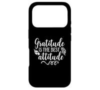 Citation inspirante Gratitude is The Best Attitude Coque pour iPhone 17 Pro