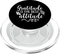 Citation inspirante Gratitude is The Best Attitude PopSockets PopGrip pour MagSafe